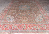 Vintage Mahal Hand-Knotted Wool Persian Rug